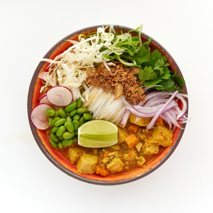 Vegan Curry Tofu Noodles