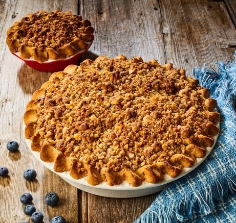 Gluten Free Blueberry Apple Crumb pie