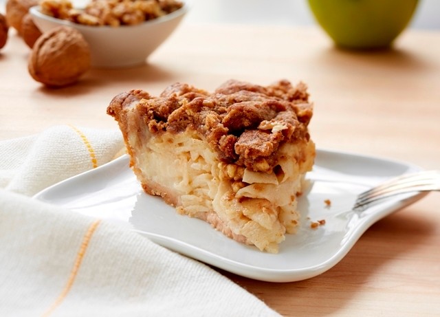 Sour Cream Apple Walnut Pie