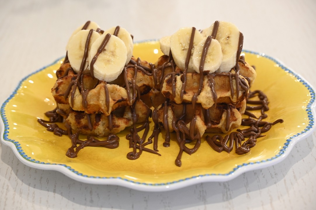 Nutella Banana Waffles