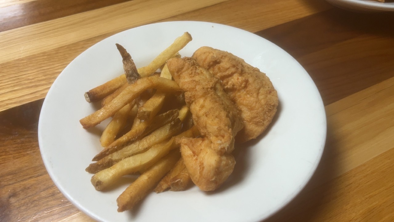 Kids Chicken Strips (2)  And Fries