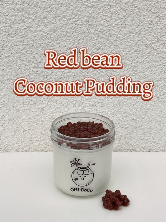 Red bean Coconut Pudding