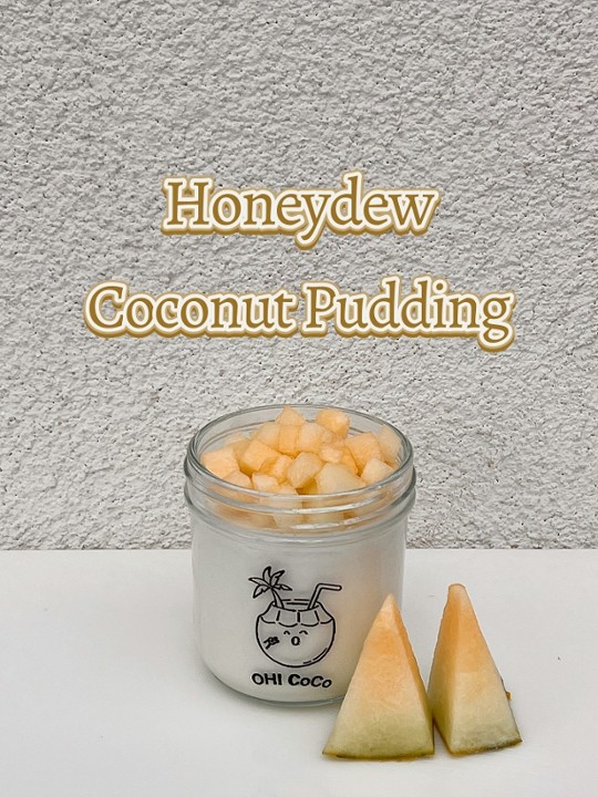 Honeydew Coconut Pudding