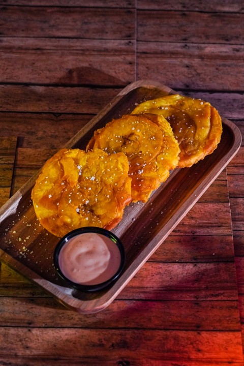 FRIED GREEN PLANTAINS