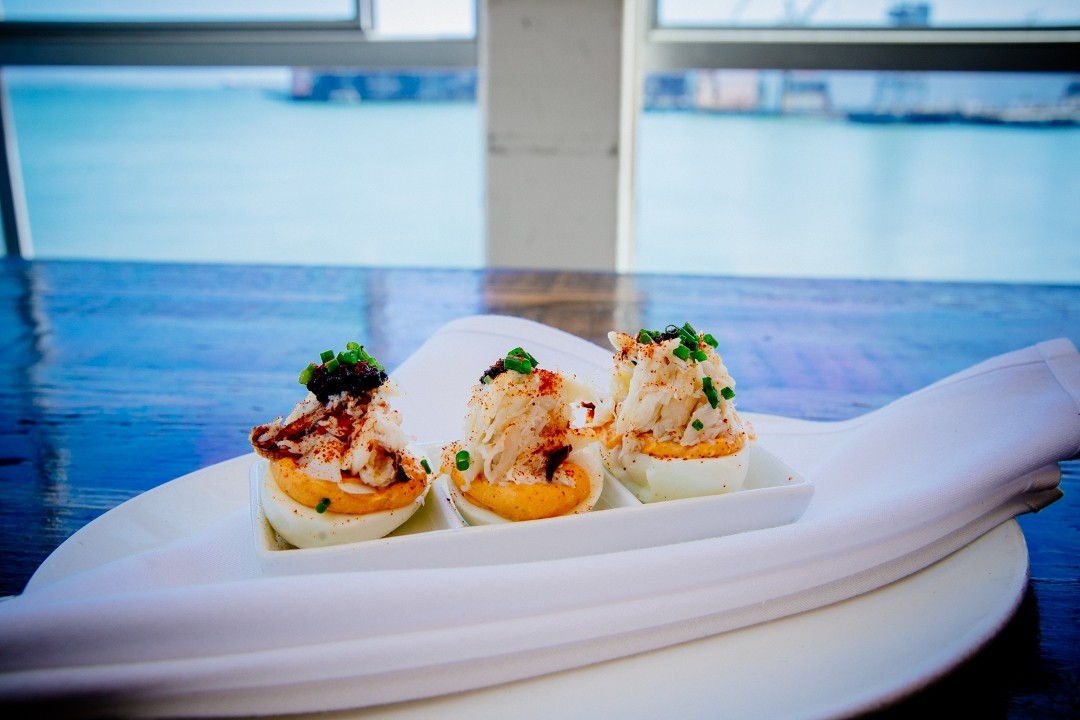 Dungeness Crab Deviled Eggs x3