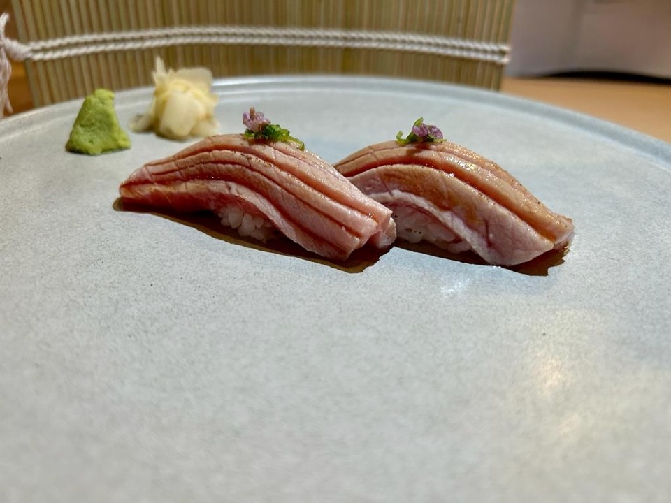 Aburi Chutoro (Bluefin Belly Tuna) Nigiri