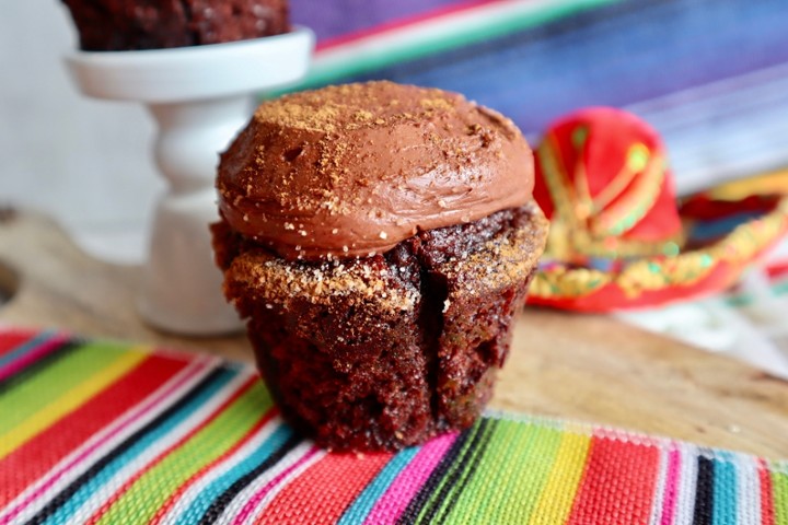 *Mexican Chocolate Cupcake (made without gluten ingredients)