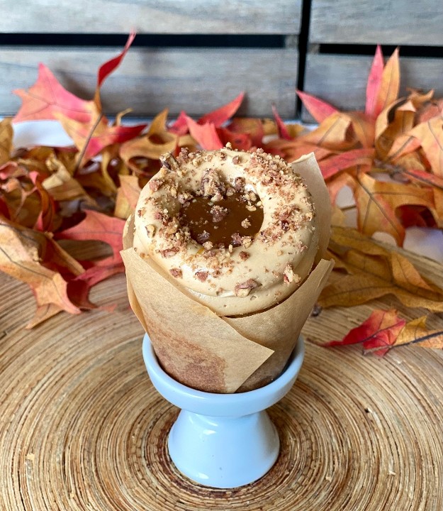 Coffee Caramel Pecan Cupcake