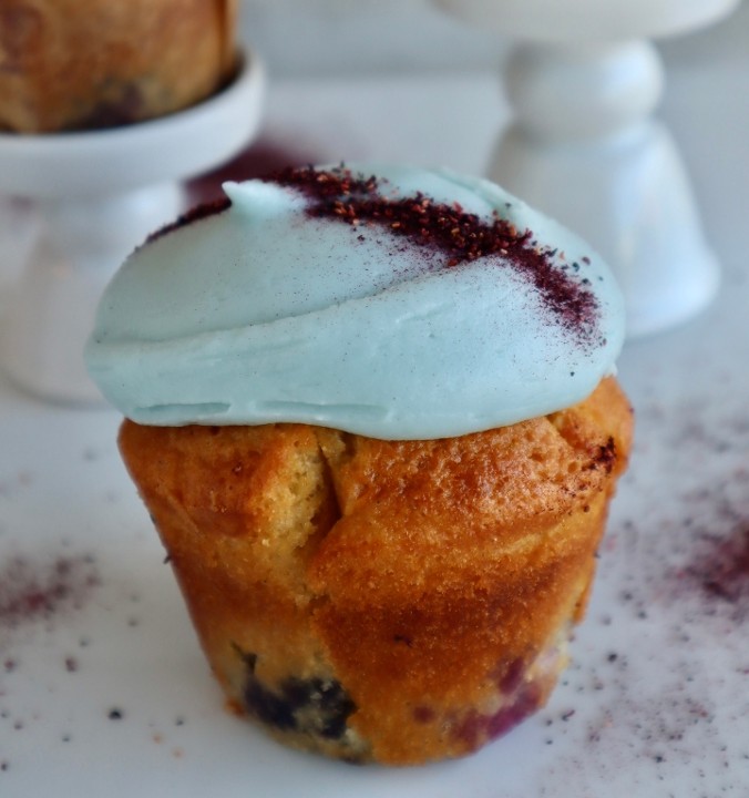 *Blueberry Cupcake / Made without gluten ingredients