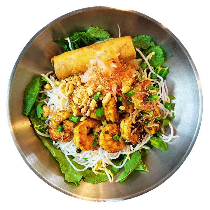 Honey Lemongrass Shrimp Vermicelli Bowl