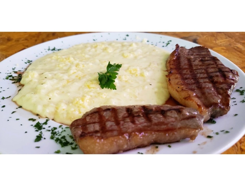 Picanha com Arroz Piamontese | Picanha with cheese Risotto