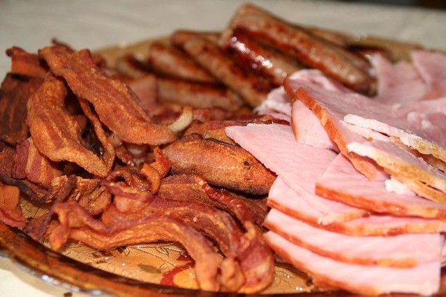 Side Bacon, sausage or ham (2 pieces)