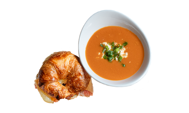 Tomato Soup & Prosciutto Croissant Pairing
