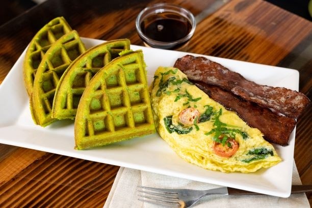 Willoughby Spinach Waffles