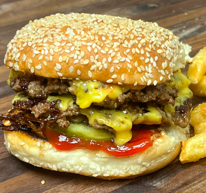 Livingston Grille - Double Smash Burger