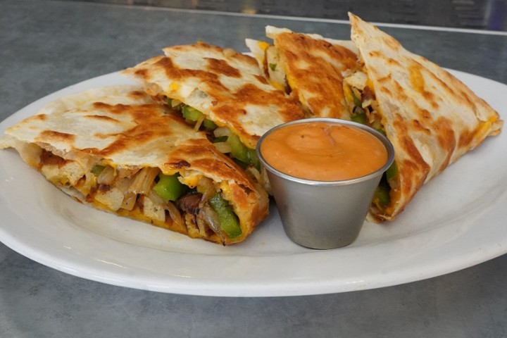 SPICY CHICKEN QUESADILLAS