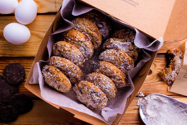 Belgian Chocolate Salted Caramel Cookies