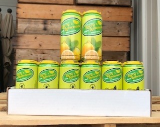 Case Larry's Lemonade 4 pack 16oz can