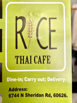Rice Thai cafe 6744 N Sheridan