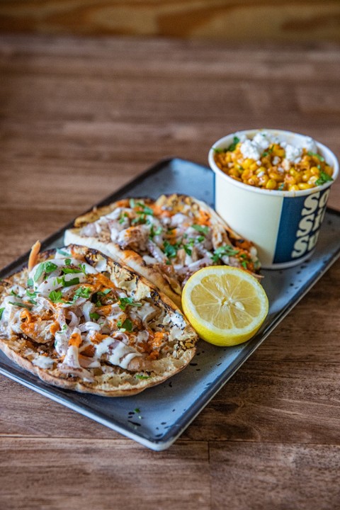 Musakhan Chicken Pita Tacos