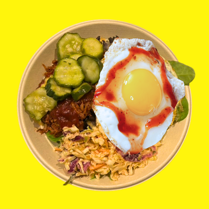 BBQ Jackfruit Salad (vegetarian)
