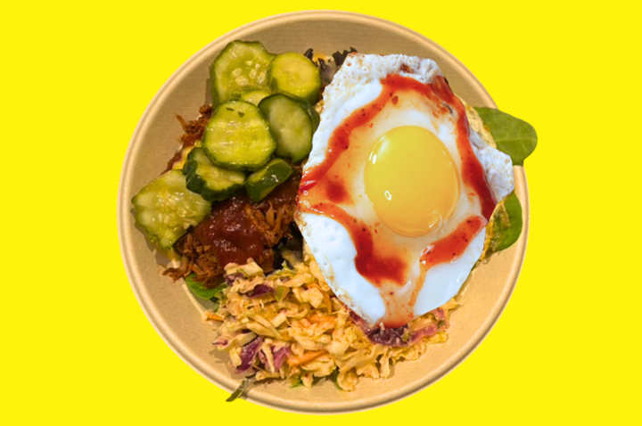 BBQ Jackfruit Salad (vegetarian)