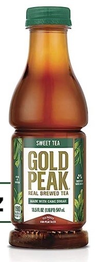 Sweet or unsweet tea bottle