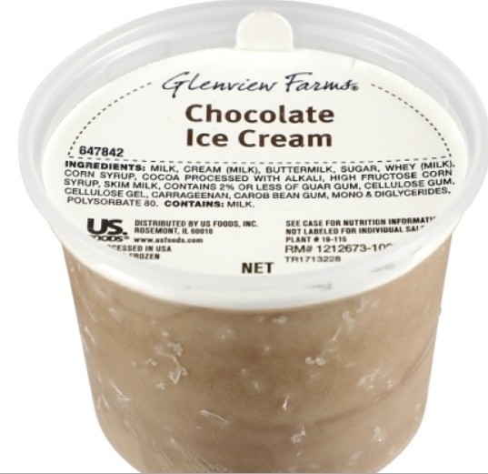 Chocolate Ice Cream Cup ( 4 oz serving)