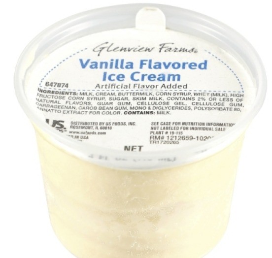Vanilla Ice Cream Cup (4 oz serving)