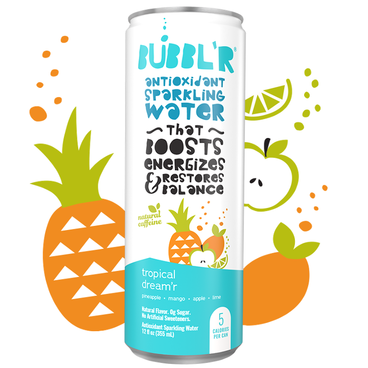 Bubblr’ Tropical Dreamer Antioxidant Sparkling Water