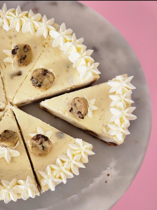 Slice of Cookie Dough Cheesecake
