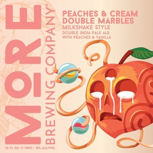 Peaches & Cream Double Marbles 4-Pack (16oz Cans)