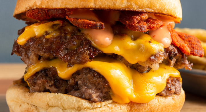 Cheese Burger (single, double, triple)