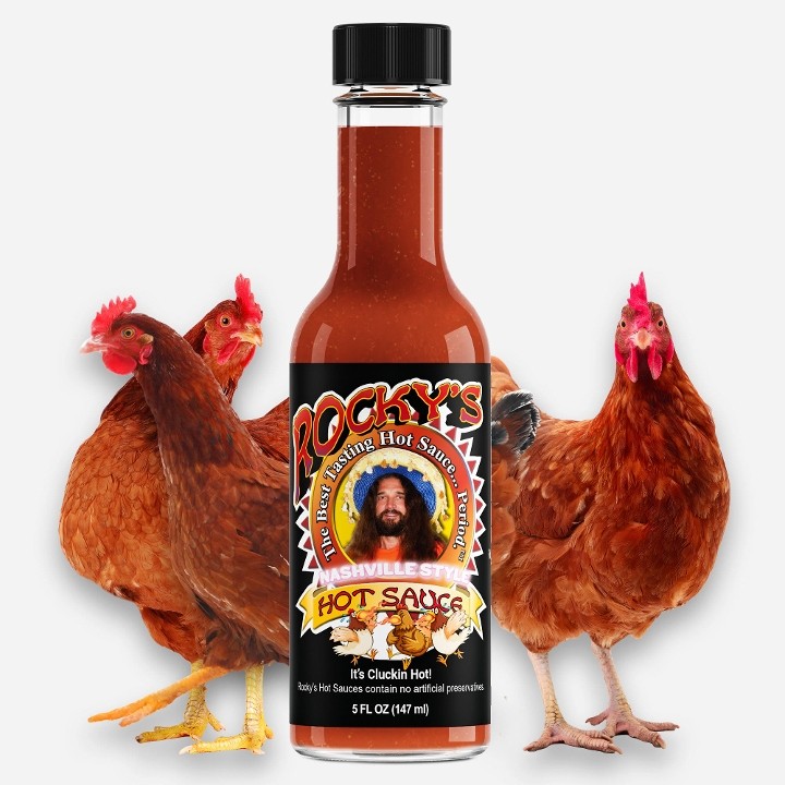 Rocky's Nashville Style Hot Sauce 5oz. Bottle