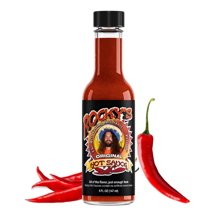 Rocky's Original Hot Sauce 5oz. Bottle