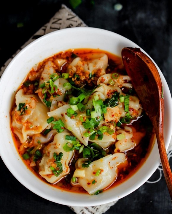 *Spicy Wontons in Chili Sauce