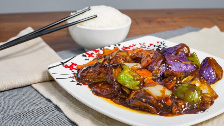 *Spicy Eggplant with Garlic Sauce (Tray)