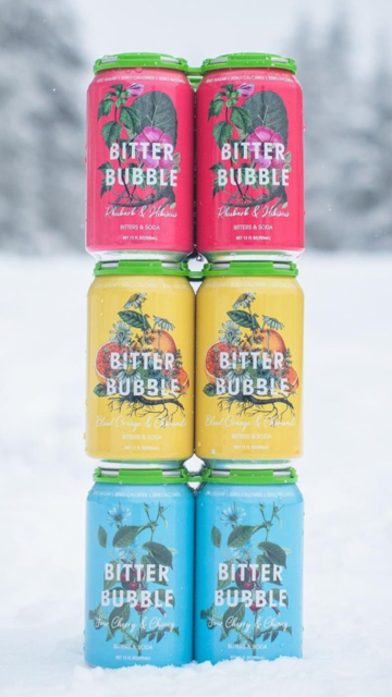 4 Pack Bitter Bubble - Rhubarb Hibiscus - VT