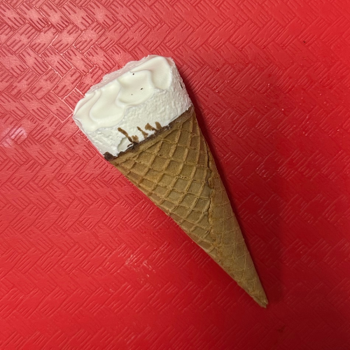 Vanilla Cone with Chocolate Coating