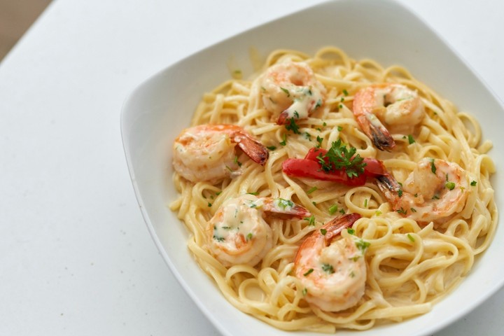 Linguini con Camarones