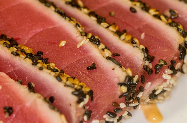 Half Sesame Crusted Ahi Tuna