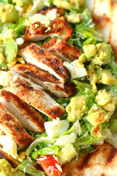 Chicken steak salad