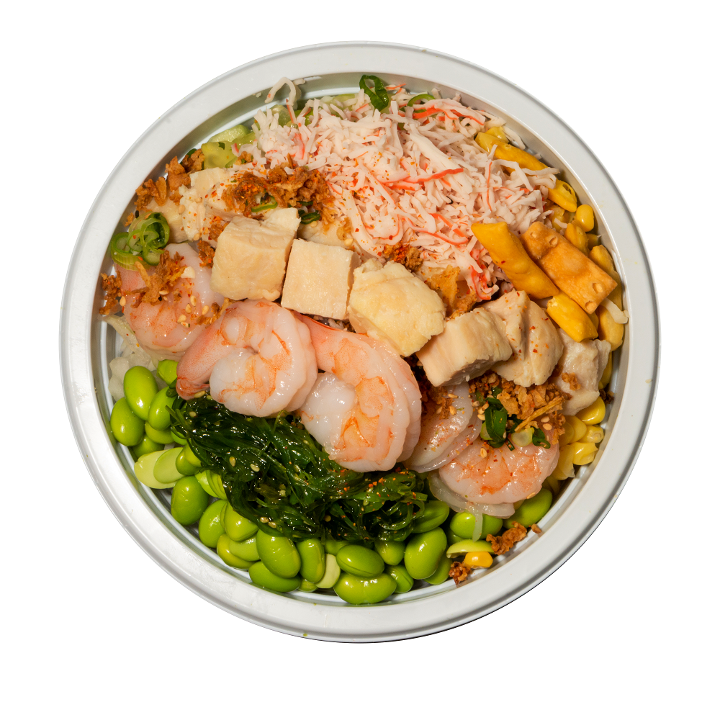 Teriyaki Chicken & Shrimp Bowl [cooked]