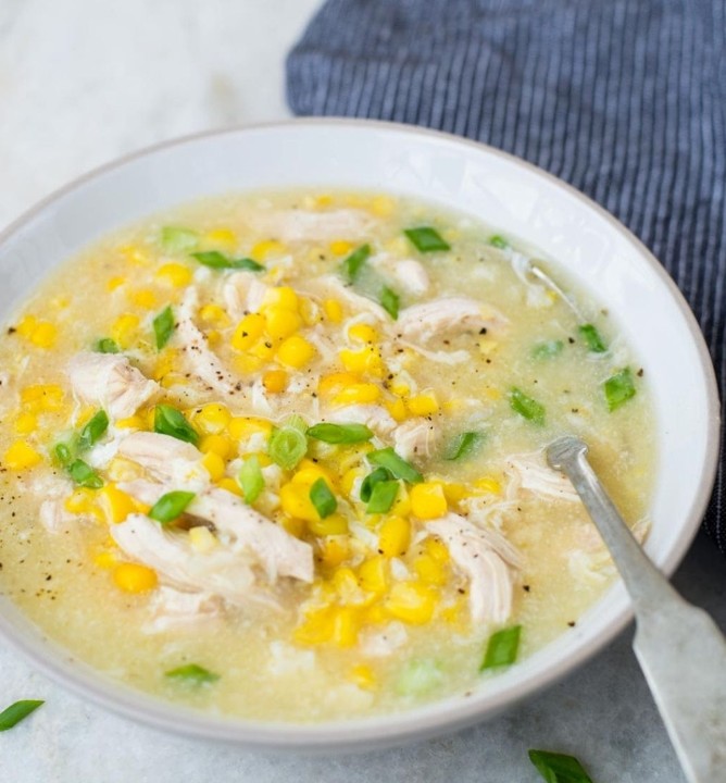 Chicken Creamy Baby Corn Soup