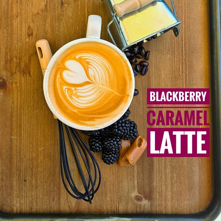 Blackberry Caramel Latte