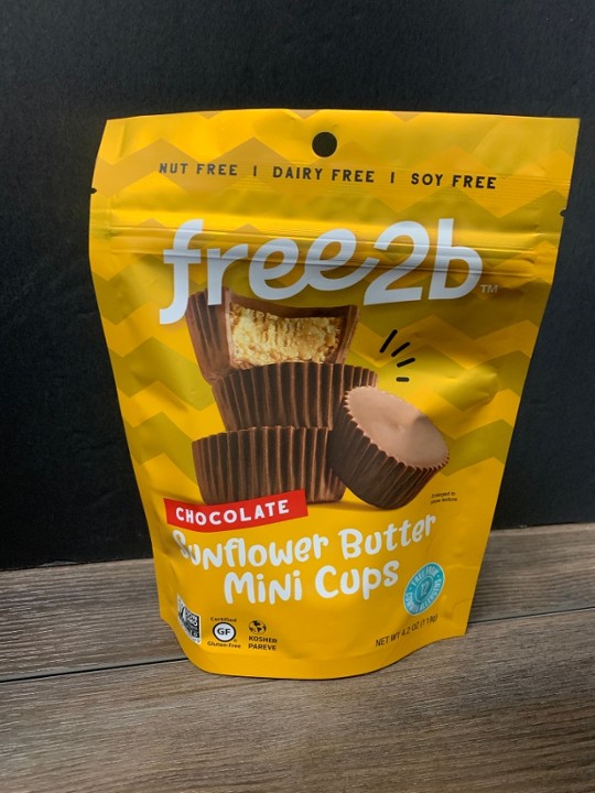 Free2B Chocolate Sunflower Butter Cups (4.2 oz bag)
