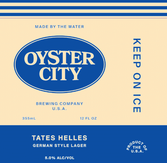 Oyster City Tate's Helles Lager