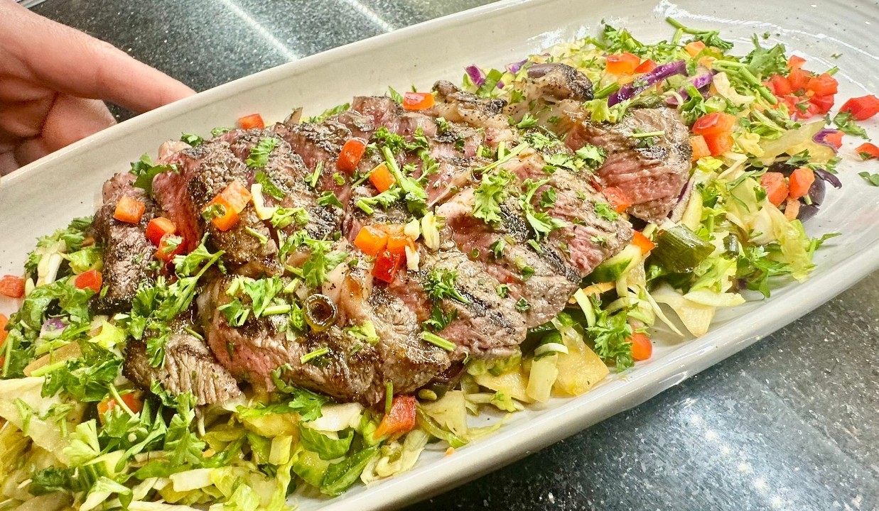 Asian Cajun Steak Salad Dinner
