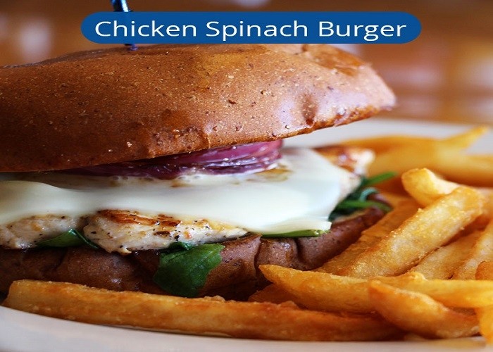 Chicken Spinach Burger
