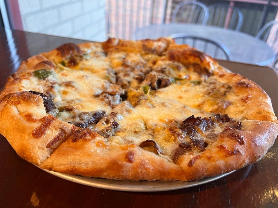 MED Philly Cheesesteak Pizza